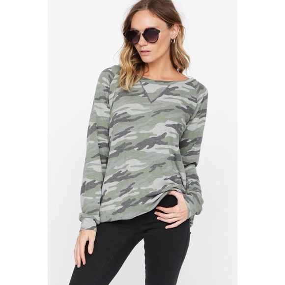 Hannah Beury Sweaters - LAST ONE! Camouflage Sweatshirt